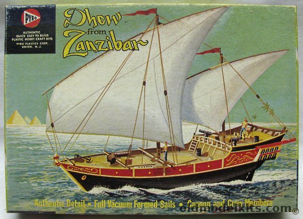 Pyro Dhow from Zanzibar (Persian Gulf Trader /Arab Baghla), 320-98 plastic model kit